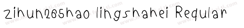 zihun265hao lingshahei Reqular字体转换